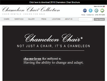 Tablet Screenshot of chameleonchair.com